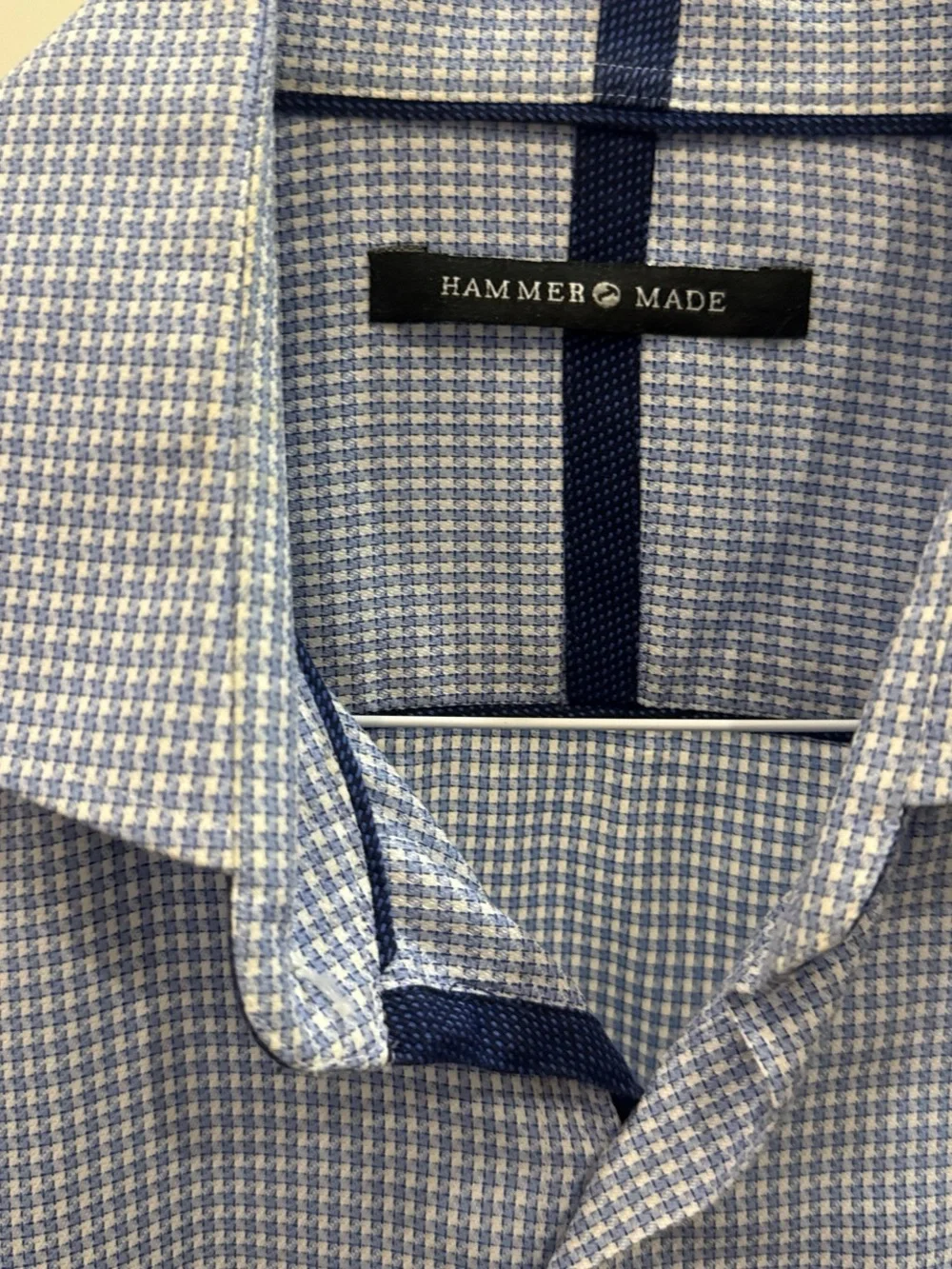 Banana Republic Light Blue Micro-Check Dress Shirt